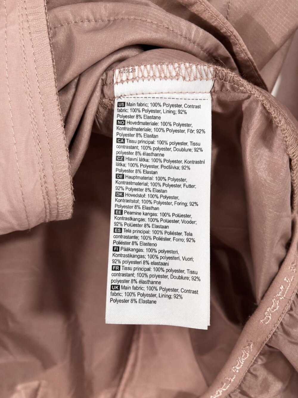 Kari Traa Sanne Wind Jacket Small Prim Pink Windbreaker Packable Hooded Full Zip - Picture 6 of 7